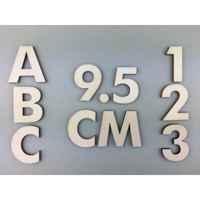 OB1 9,5 cm natúr betűk, számok