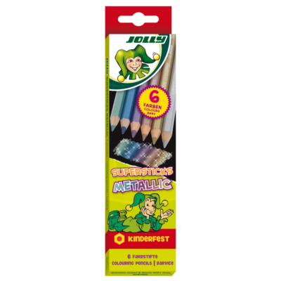 JOLLY Metallic színes ceruza 6 darabos készlet